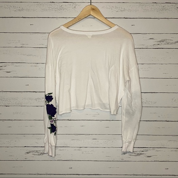 Garage cropped long sleeve tee sleeve embroidery - Picture 8 of 8